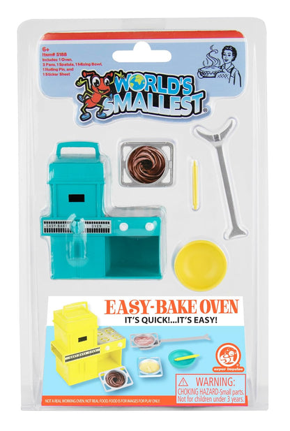 Worlds Smallest Horno fácil de Hornear más pequeño del Mundo. Disponible en Dos Colores, Turquesa y Oro de Cosecha. Colores seleccionados al Azar.