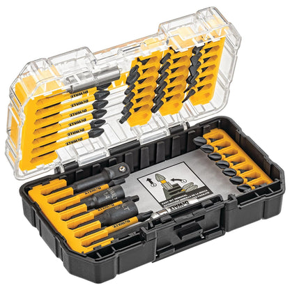 DEWALT DW1361 Pilot Point Juego de Brocas de Titanio 21 Piezas - Set listo para el impacto de 40 piezas - Brocas
