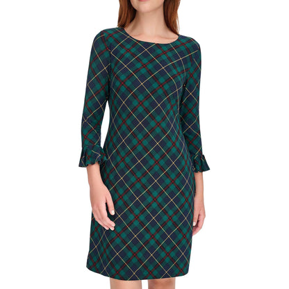Tommy Hilfiger Vestido de Manga Acampanada para Mujer