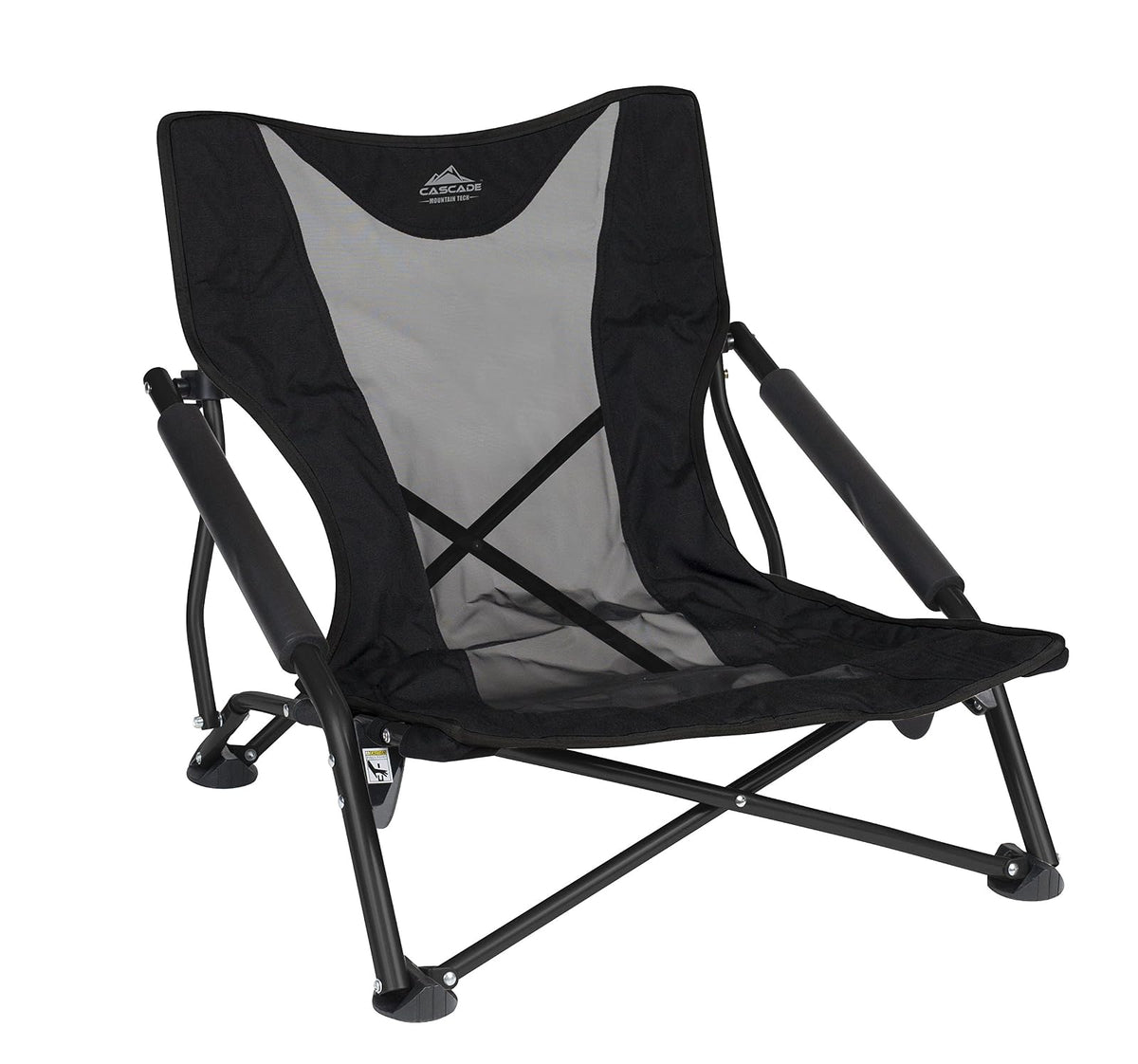 Cascade Mountain Tech Silla para exterior, ligera, compacta y duradera, Perfil Bajo - Grafito