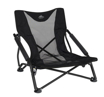 Cascade Mountain Tech Silla para exterior, ligera, compacta y duradera, Perfil Bajo - Grafito