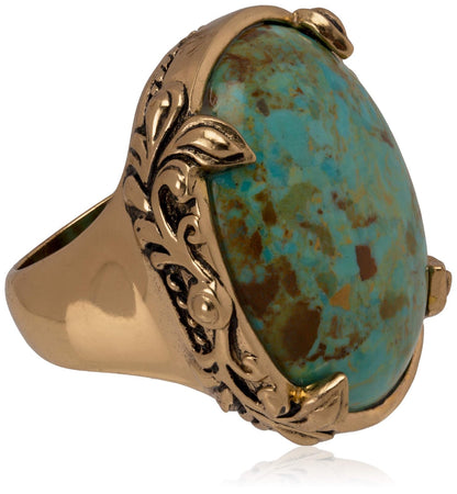 Barse Anillo ovalado de turquesa Jubilee