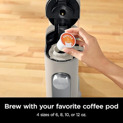 Ninja Cafetera Una Sola Reserva PB041ST | Compatibles con cápsulas K-Cup, depósito de 52 oz, 6 oz a 24 oz, diseño compacto