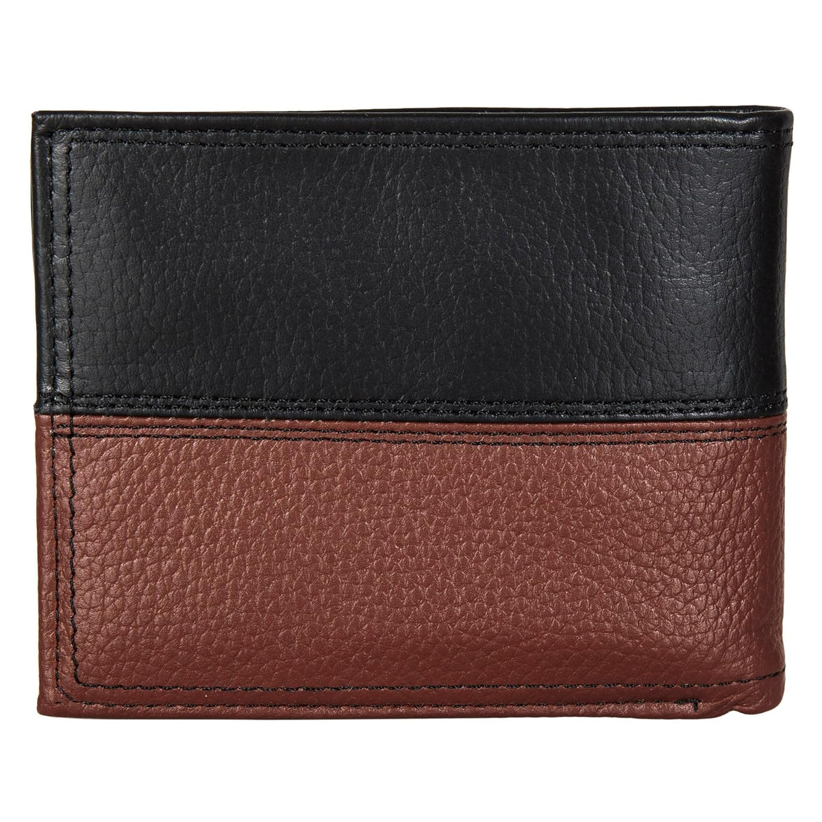 Nautica Pebble portafolios de piel bicolor