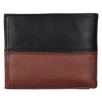 Nautica Pebble portafolios de piel bicolor