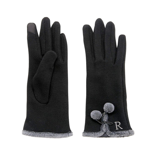 Mud Pie Home Women Winter Holidays Smartscreen Initial Knit Gloves 86020018