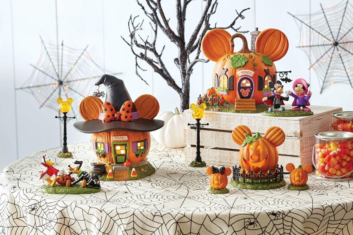 Department 56 Disney Village - Disfraz de Mickey y Minnie Mouse de Halloween, 2.375 Pulgadas, Multicolor
