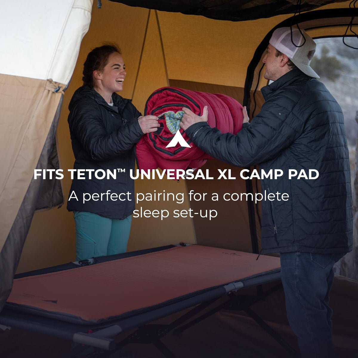 Teton Sports Cuna de Campamento; por último, una Cuna Que trae la Comodidad del hogar al Campamento; cunas de Camping para Adultos; fácil configuración; Bolsa de Almacenamiento incluida