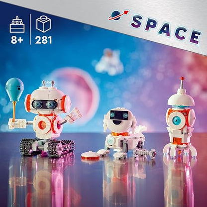 Lego® Creator 3en1 Robot Espacial Juguete sobre Ciencia, transformable en Figura de Perro o Modelo de Cohete, Regalo con temática Espacial para niños y niñas de 8 años o más 31164