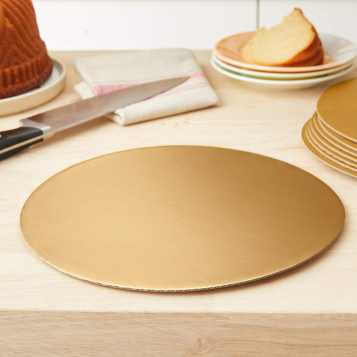Fox Run 48737 Cake Boards, 10", Gold, Medium