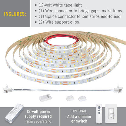 Armacost Lighting RibbonFlex Pro 12 V - Tira de luces LED blancas 60 LED/m, 4000 K, 8 pies 152210