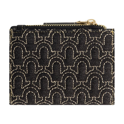 True Religion - Mini portafolios para mujer, logotipo de herradura, pequeño y compacto, negro, talla única, Negro -