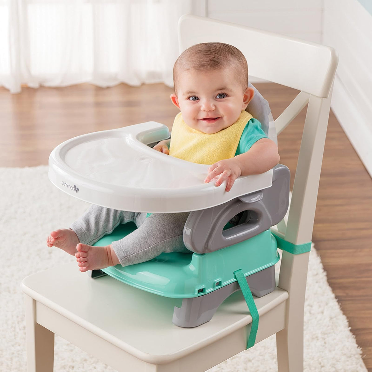 Summer Infant Deluxe Asiento Elevador para Bebé, Color Gris