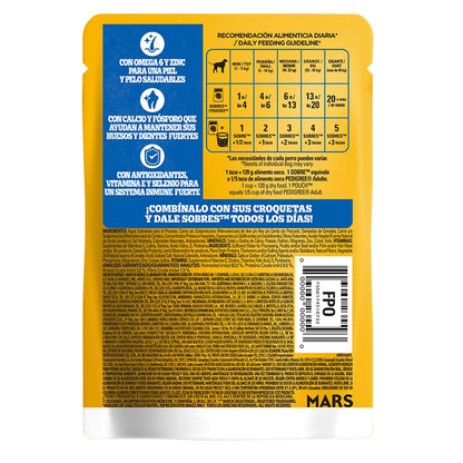 Pedigree - Sobres para Perro, Sabor Cordero en Filetes, con Ingredientes Naturales, Proteínas y Fibra, 24 Sobres, 100g c/u