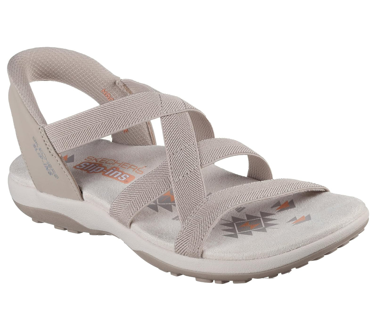 Skechers Reggae - Sandalias para mujer con manos libres, delgadas y elásticas