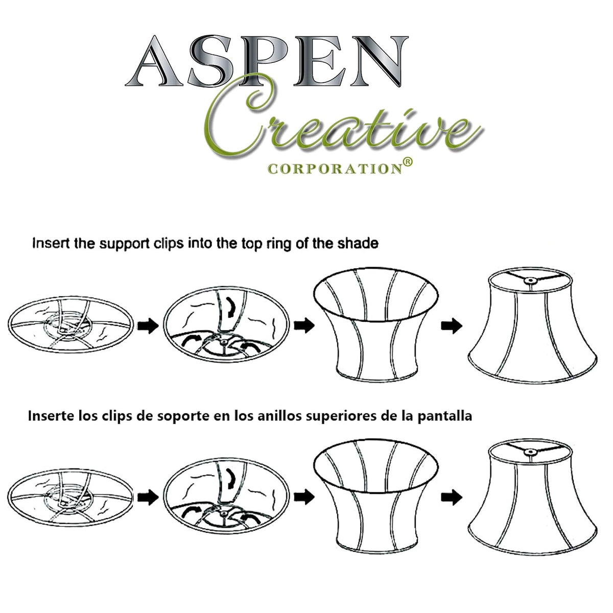 Aspen Creative 38003 - visualización de lámpara de construcción de araña de transición en color crema y juego de 1, 16 pulgadas de ancho (6 x 16 x 12 pulgadas), plegable
