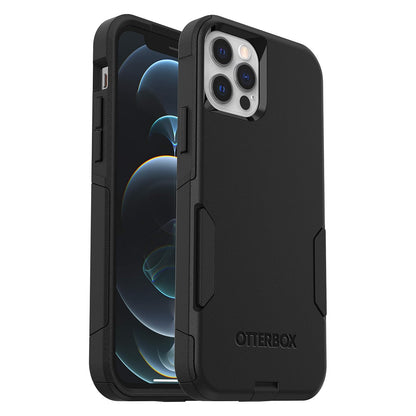 OtterBox - Funda para iPhone 12 y 12 Pro Commuter Series - Una Sola Unidad se envía en Bolsa de plástico, Ideal para Clientes de Negocios, Negro, Delgado y Resistente, amigable con el Bolsillo, con