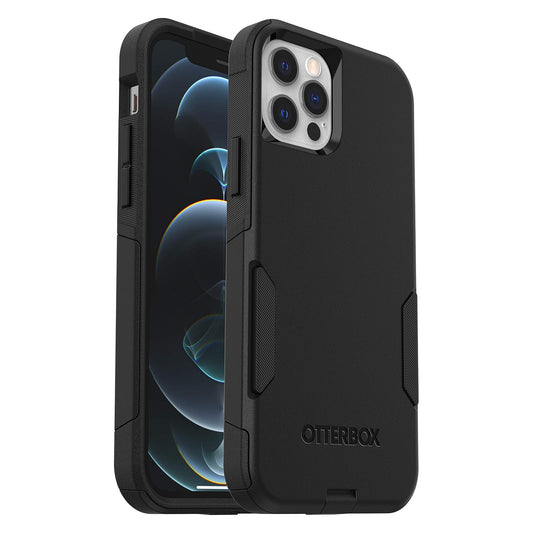 OtterBox - Funda para iPhone 12 y 12 Pro Commuter Series - Una Sola Unidad se envía en Bolsa de plástico, Ideal para Clientes de Negocios, Negro, Delgado y Resistente, amigable con el Bolsillo, con