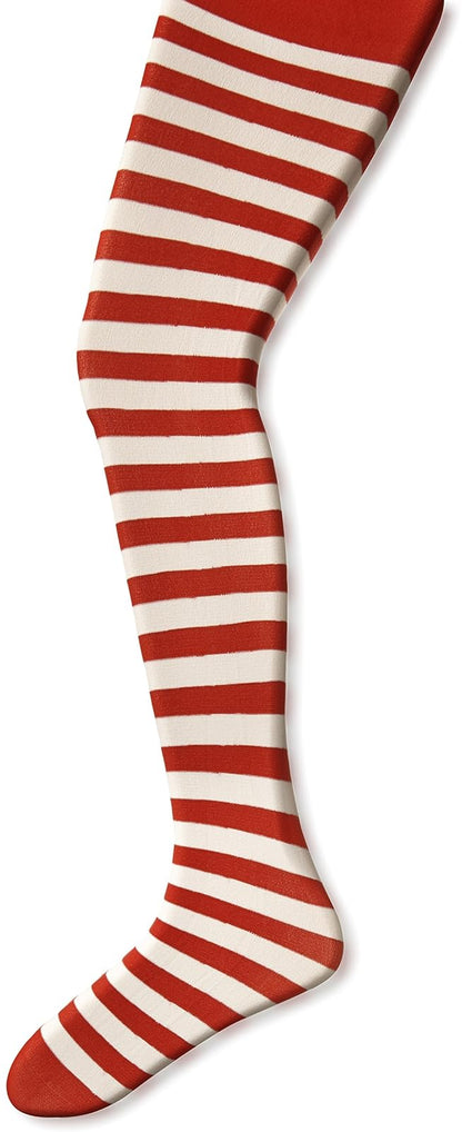 Jefferies Socks Calcetines a Rayas para Niña - 2-4 Años - Rojo - Blanco