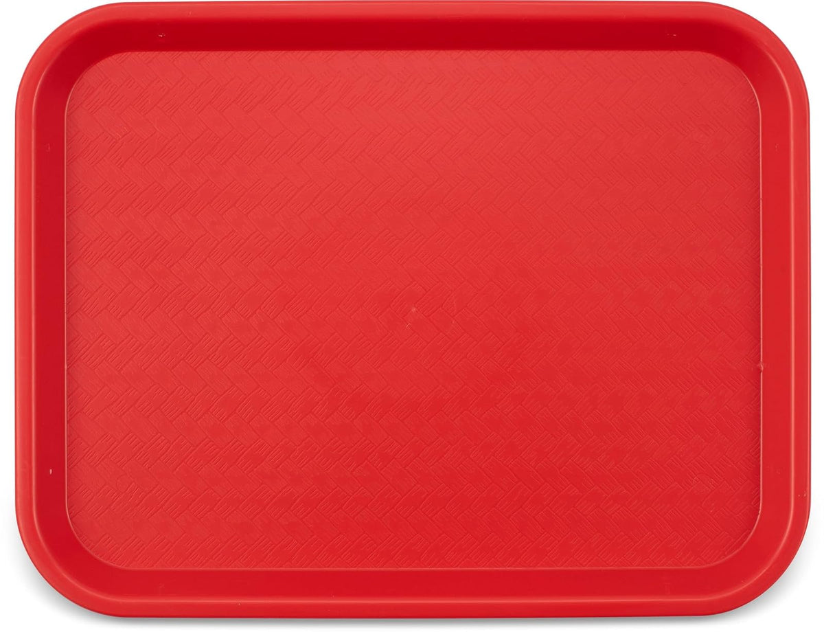 Carlisle CT101405 Cafe Standard Tray, 10-Inch by 14-Inch, Red