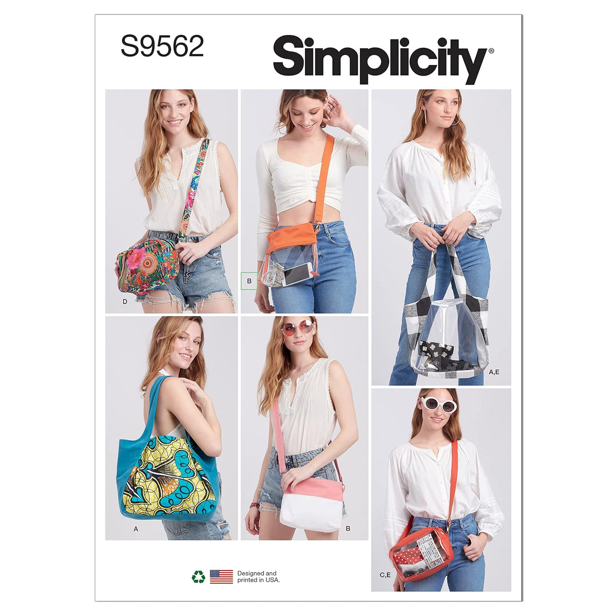 Simplicity UNDEFINED Accessories Patrón de costura, multicolor