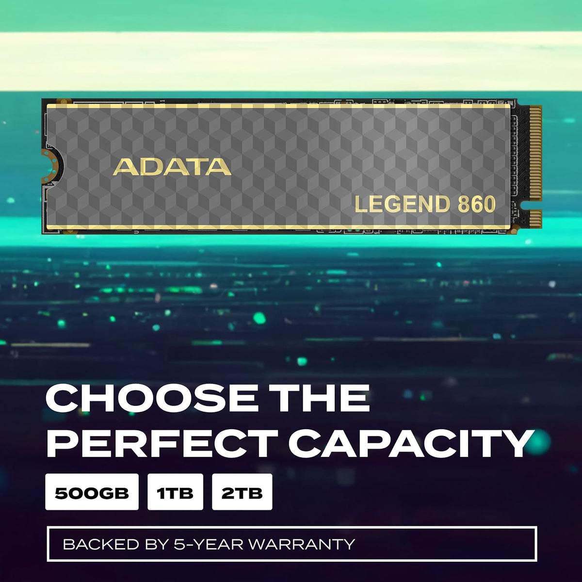 Adata SSD Legend 860 NVMe, 1000GB, PCI Express 4.0, M.2 SLEG-860-1000GCS