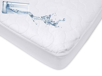 American Baby Company - Funda protectora acolchada impermeable para cunas y niños pequeños, color blanco