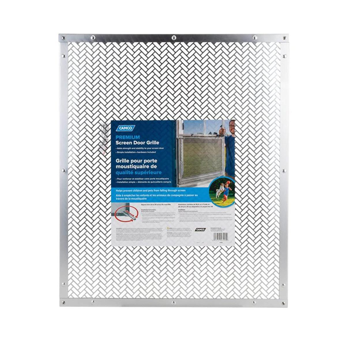 Camco Rejilla Inferior para Puerta de RV de Alta Calidad | Aluminio | Se Ajusta de 20 a 29 Pulgadas (43995)