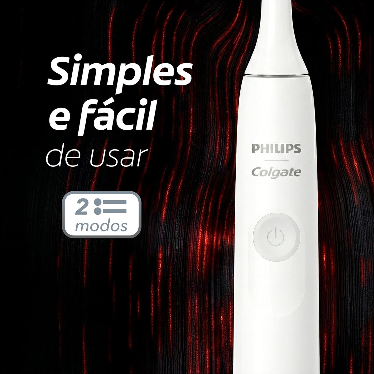Philips Colgate Cepillo de Dientes Eléctrico SonicPro Clean & Sensitive 35 | Remueve 500% más placa, 2 modos de cepillado