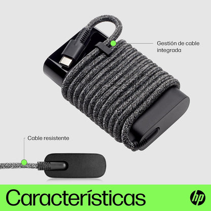 HP Cargador de Laptop 65W, USB-C (671R2AA)