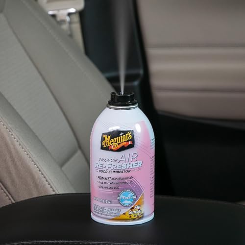 Meguiar'S - Refrigerador De Aire Fiji Sun | Spray eliminador de olores, elimina los olores fuertes del vehículo en todo el interior de tu vehículo