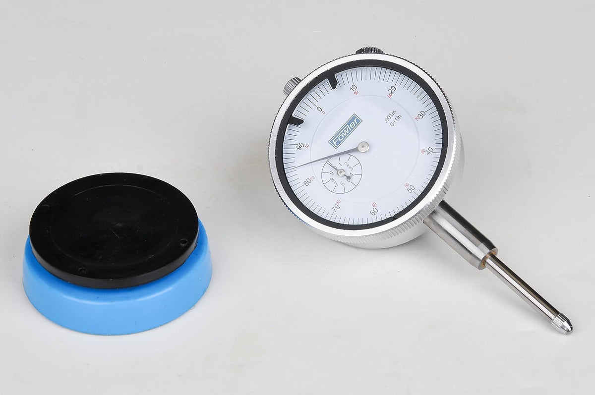 Fowler - Indicador AGD de garantía completa y parte trasera magnética, 52-520-485-0, rango de medición de 0-1 pulgadas, intervalo de graduación de 0,0 pulgadas, recorrido de 1 pulgada, diámetro de 5,7 cm