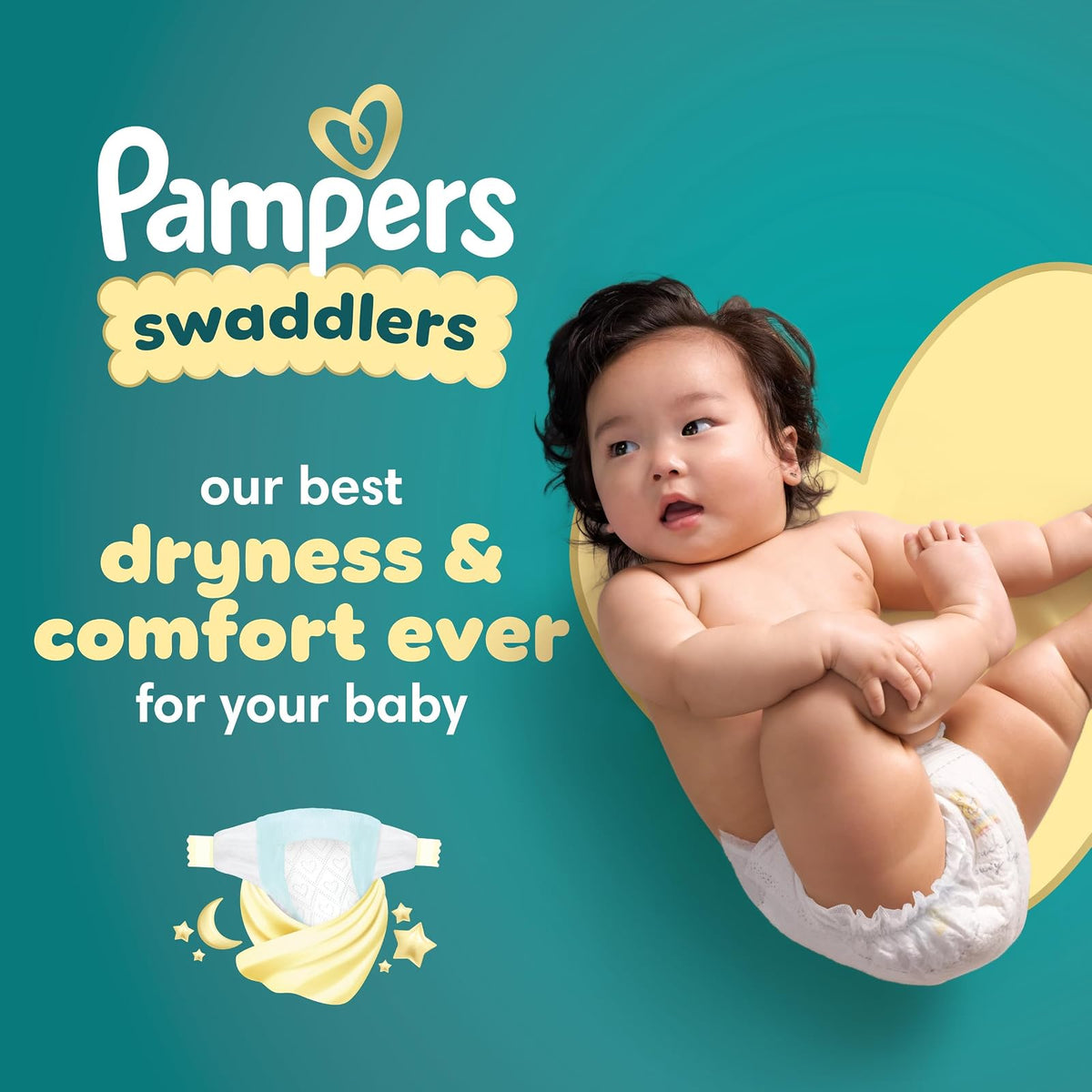 PAMPERS Swaddlers Pañales Desechables Unisex Prematuro, 27 Uds, Bebé -4.5Kg