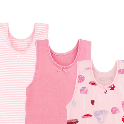 Baby Creysi Playera Paquete para Niña Pack de 3 Algodón Hipoalergénico, Multicolor, 3X Años