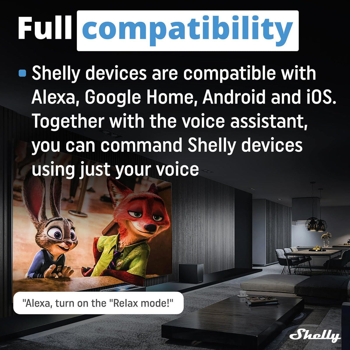 Shelly Pro Dimmer 1PM – Regulador de luz Wi-Fi/LAN, Medidor de consumo integrado, 1 canal, 200 W, Instalación- carril DIN, Compatible con lámparas halógenas y LED, Alexa, Google Home, App iOS, Android