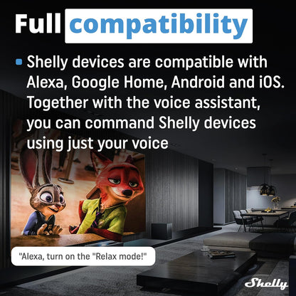 Shelly Pro Dimmer 1PM – Regulador de luz Wi-Fi/LAN, Medidor de consumo integrado, 1 canal, 200 W, Instalación- carril DIN, Compatible con lámparas halógenas y LED, Alexa, Google Home, App iOS, Android