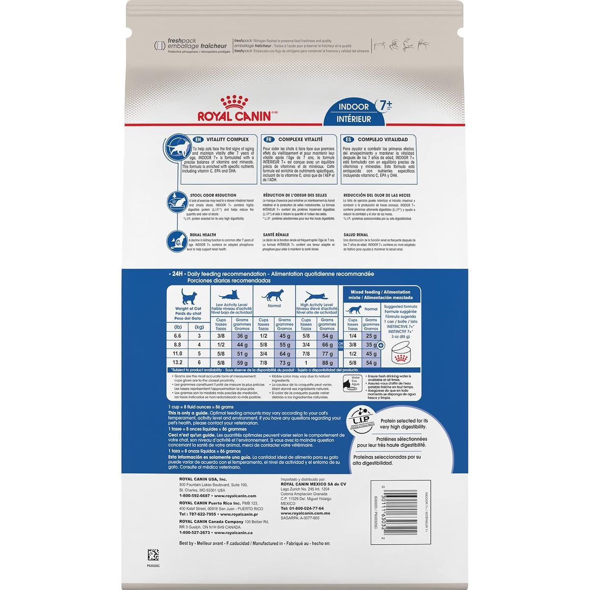 ROYAL CANIN Alimento Seco para Gato Senior 7+ Indoor, 2.49 kg