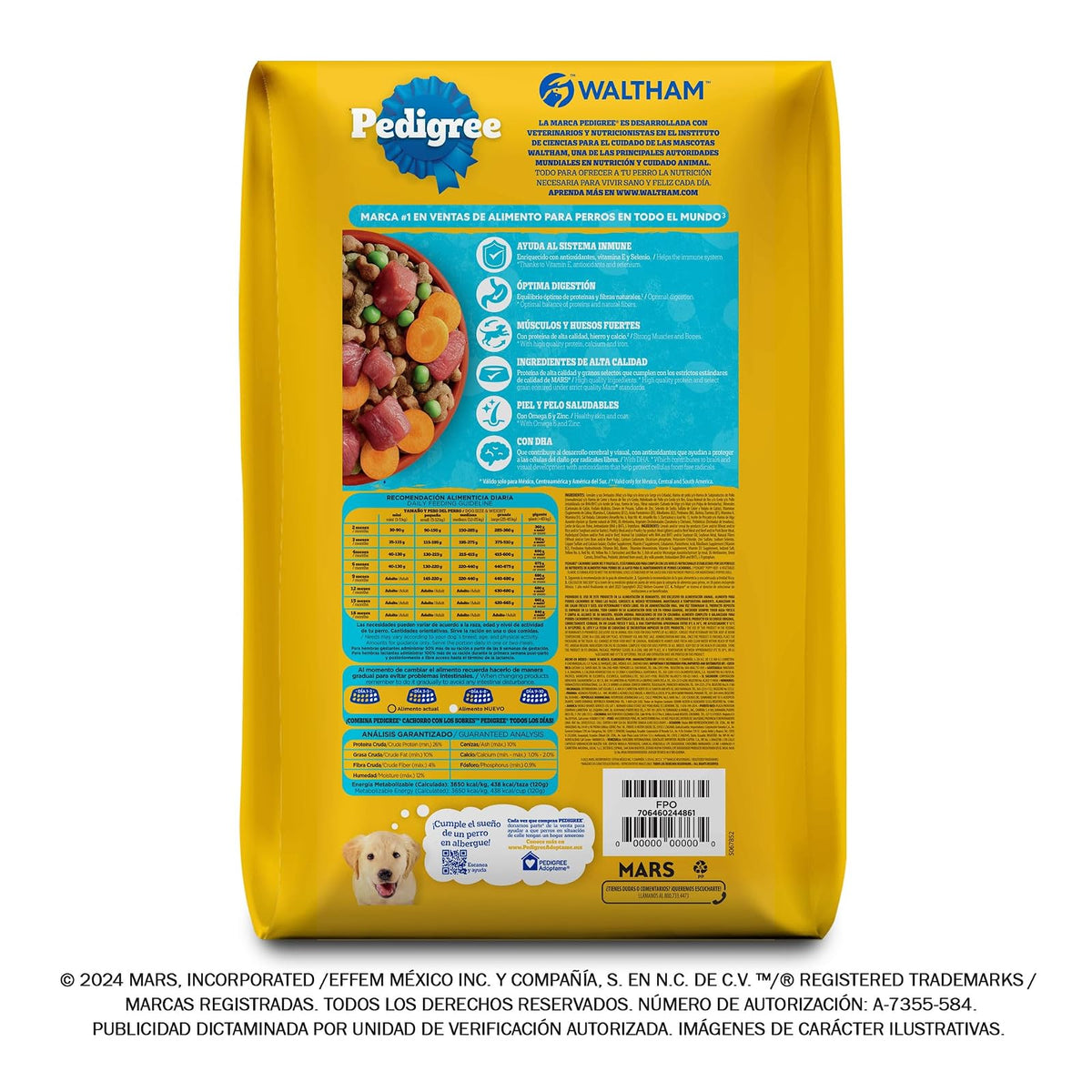 Pedigree Alimento para Perros Cachorros 7kg