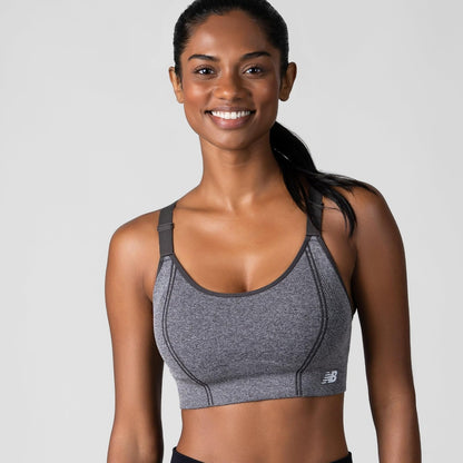 New Balance Sostén Deportivo, 2 Unidades de sostén Deportivo para Mujer, Correas Ajustables, sin Varillas