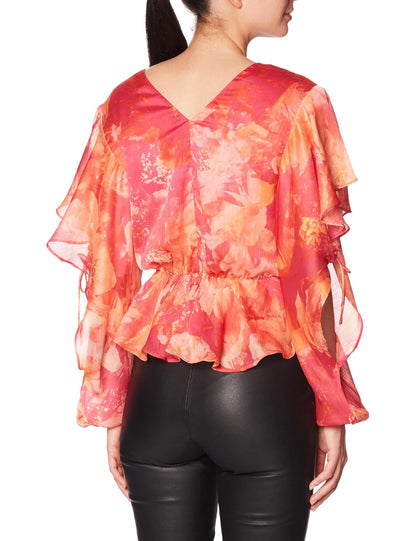 GUESS LS SASKIKA Drapy Top, Multicolor