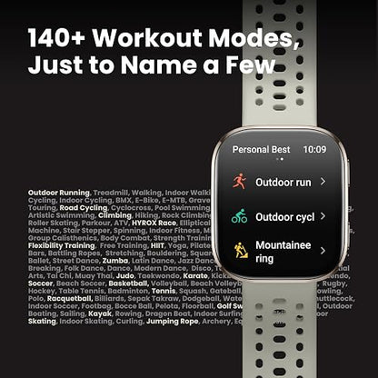Amazfit Bip 6 Reloj Inteligente de 46 mm, batería de 14 días, visualización AMOLED de 1.9 Pulgadas, GPS y mapas gratuitos, AI, Llamadas y Texto Bluetooth, rastreador de Salud, Fitness y sueño, más de