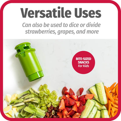 GoodCook Divisor diario de frutas y verduras – Cuartos de frutas y verduras más pequeñas, ideal para preparar comidas y platos de sartén, rebanado seguro y sin desorden