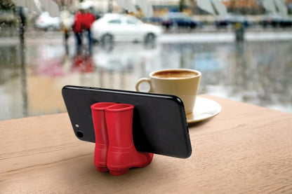 Fred 5216342 Reboot - Botas de Lluvia de Silicona para teléfono Celular, Color Rojo