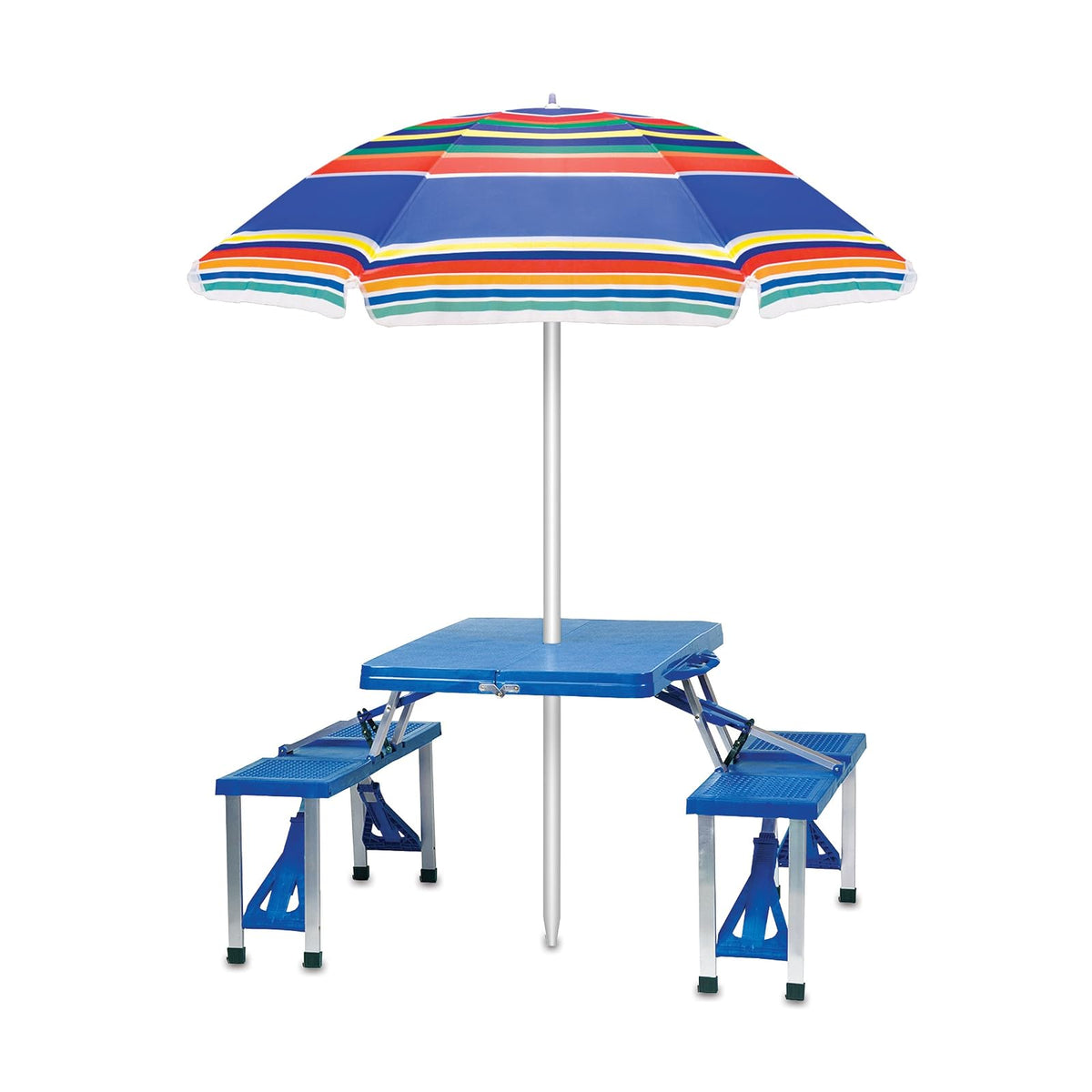 ONIVA - a Picnic Time Brand Sombrilla para exteriores, rayas multicolor