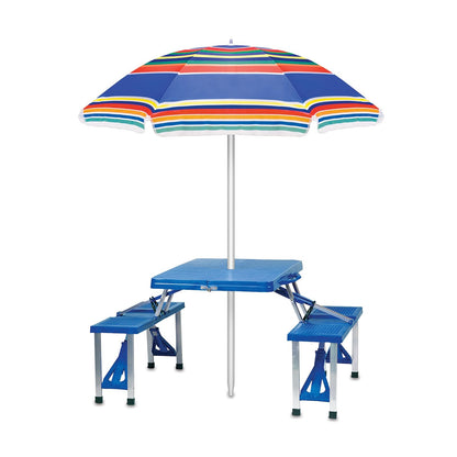 ONIVA - a Picnic Time Brand Sombrilla para exteriores, rayas multicolor