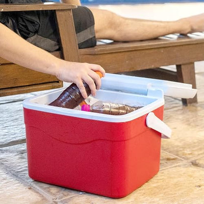 Guateplast - Hielera Portátil de 16 litros (17 QT) | Capacidad 22 para Latas | Cooler | Enfriador Resistente y Liviano | Hielo
