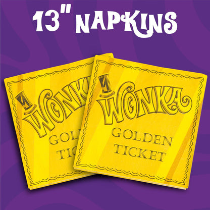 Silver Buffalo dorado Ticket Willy Wonka and the Chocolate Factory - Juego de 60 unidades
