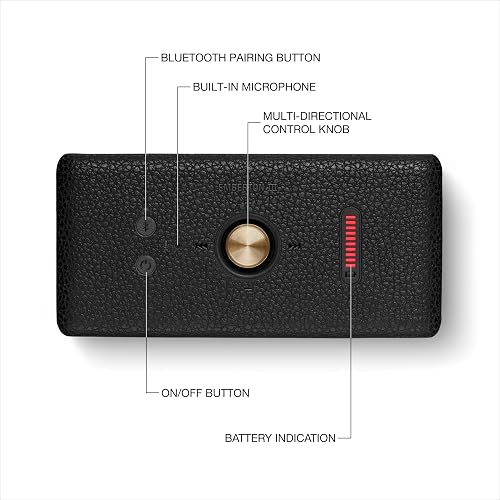 Emberton III Bocina Bluetooth Portátil – A Prueba de Agua y Polvo | Sonido Potente con Bajos Profundos | Compacta e inalámbrica para Viaje y Exterior - Negro/Láton