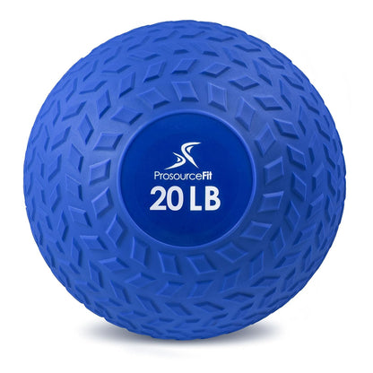 ProsourceFit Slam Medicine Balls, 5-50 lb - Tread - Blue - 20 LB