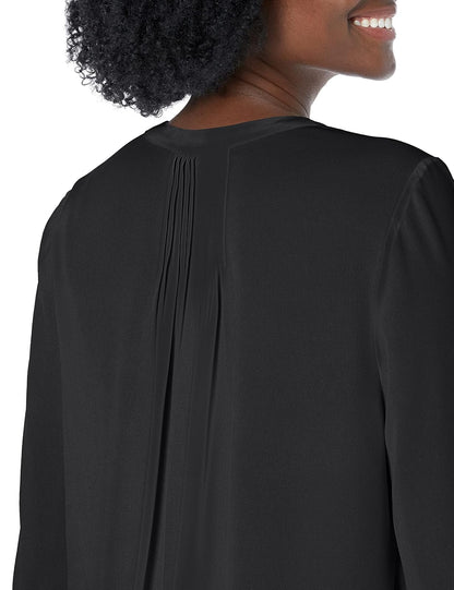 NYDJ Women's 3/4 Sleeve Pintuck Blouse